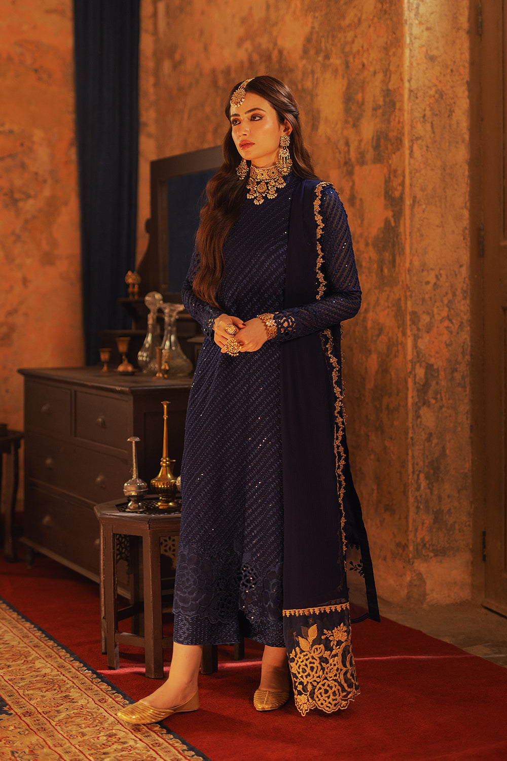 Azure | Ensembles Embroidered Formals | Aqua Serene - Riwayat-e-Khas