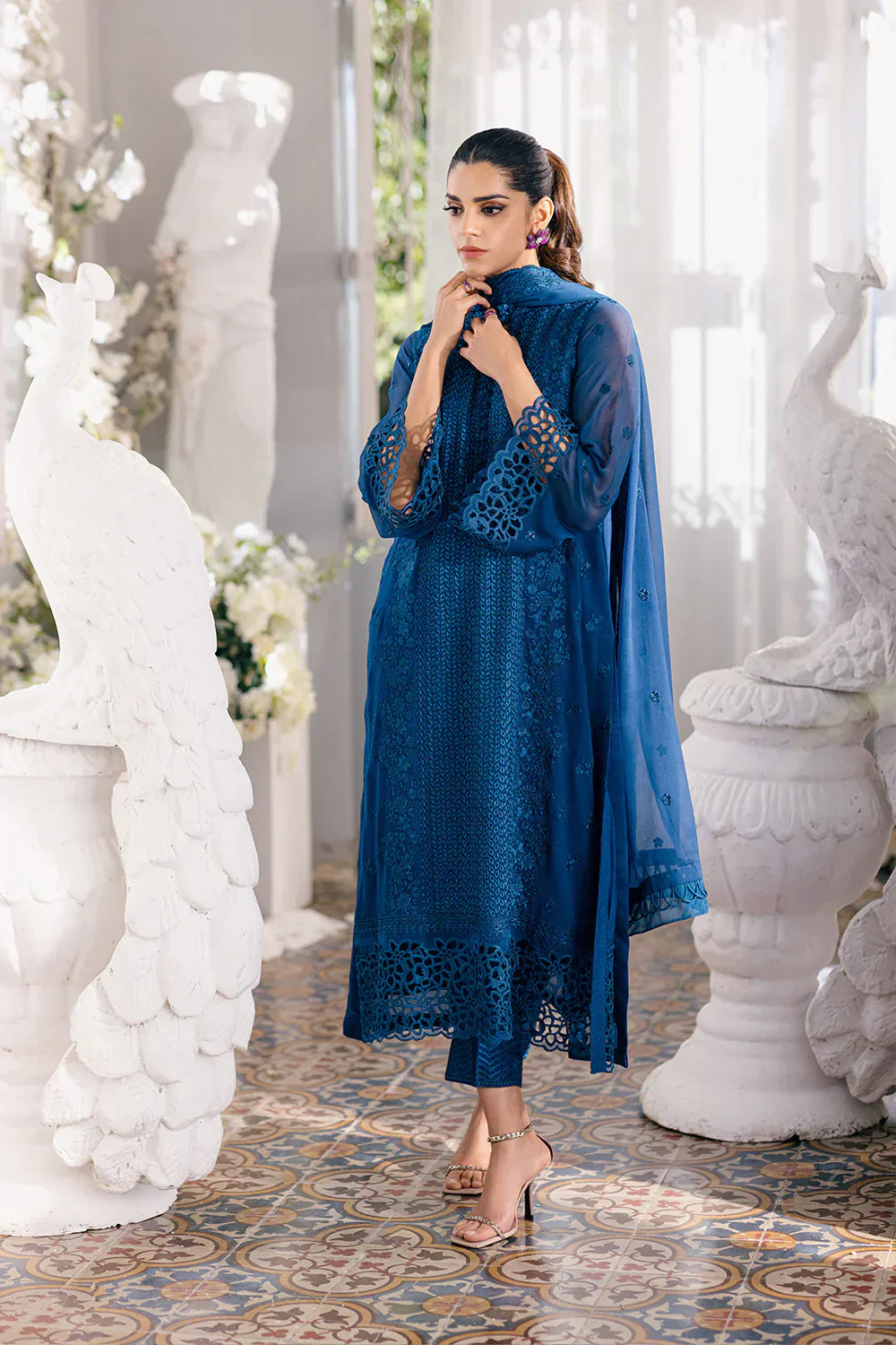 Azure | Ensembles Embroidered Formals | Galactic Glow - Riwayat-e-Khas