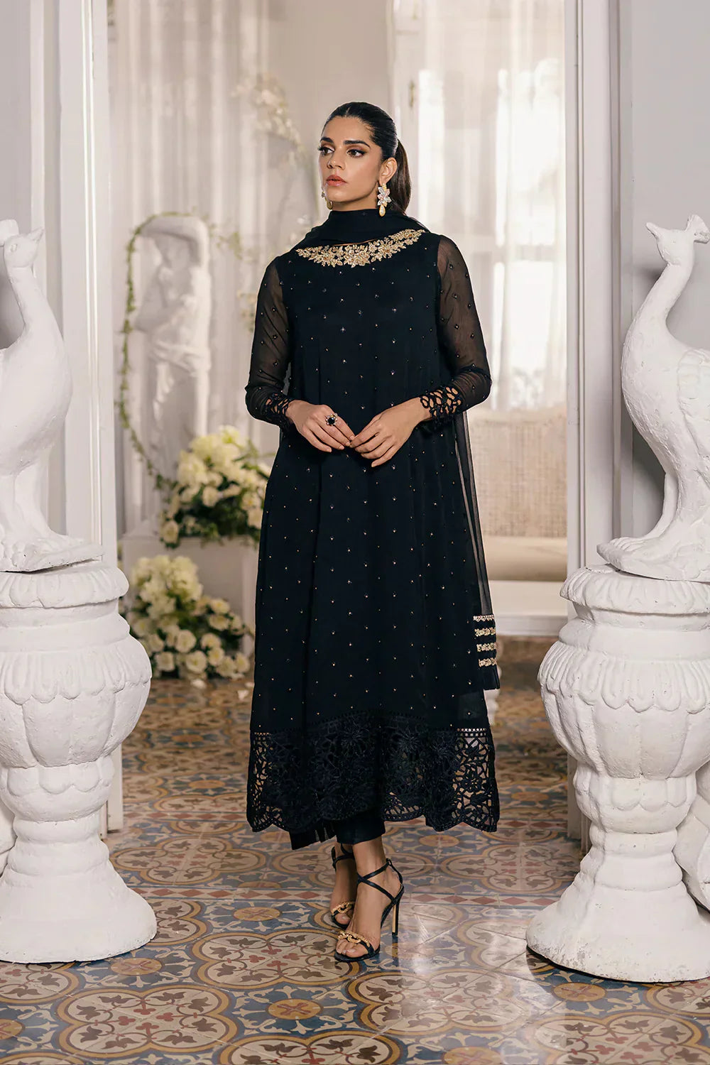 Azure | Ensembles Embroidered Formals | Midnight Glow - Riwayat-e-Khas