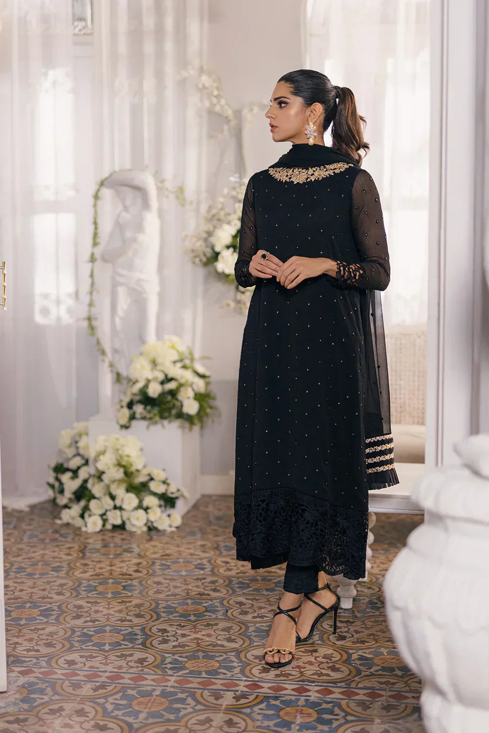 Azure | Ensembles Embroidered Formals | Midnight Glow - Riwayat-e-Khas