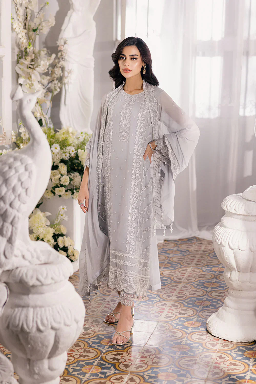 Azure | Ensembles Embroidered Formals | Moon Storm - Riwayat-e-Khas