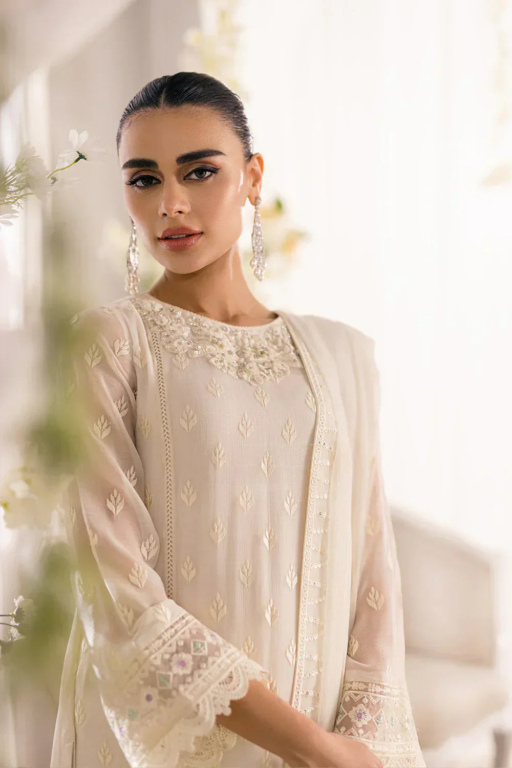 Azure | Ensembles Embroidered Formals | Angelic Frost - Riwayat-e-Khas