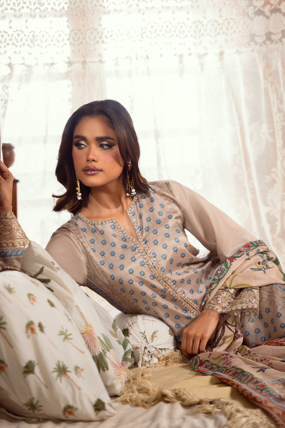 Saira Rizwan | Dahini Silk Pret | MERCINA - SRLP06-25 - Riwayat-e-Khas