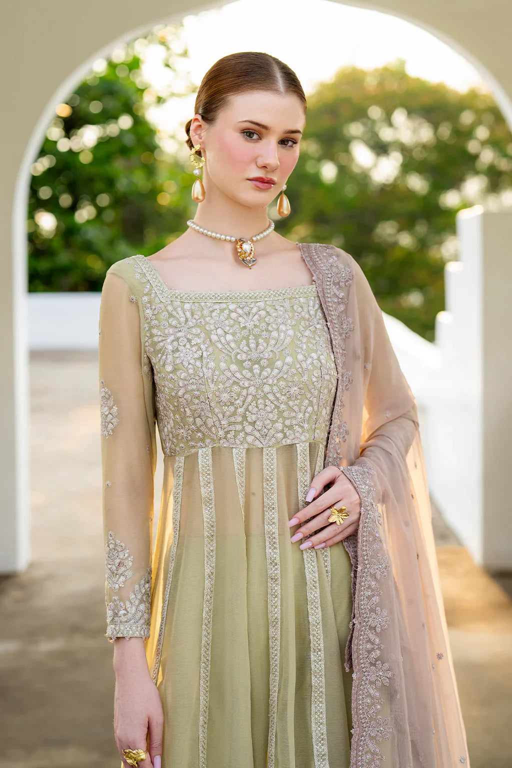 Iznik | Chinon Chiffon | CC-68 Embroidered Chiffon