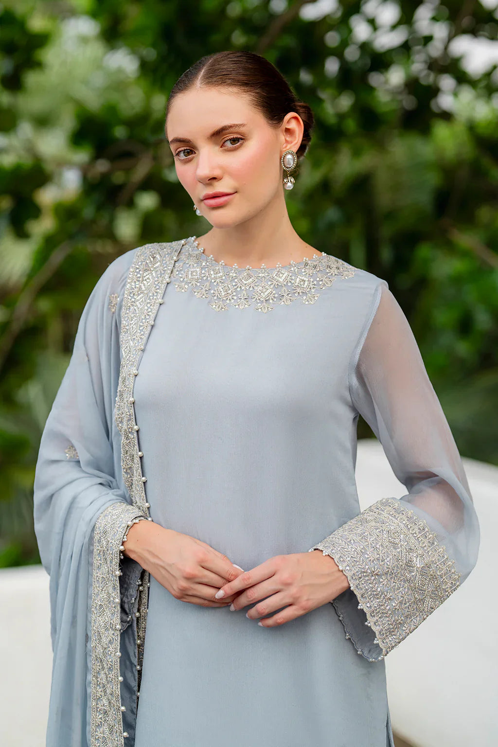 Iznik | Chinon Chiffon | CC-70 Embroidered Chiffon