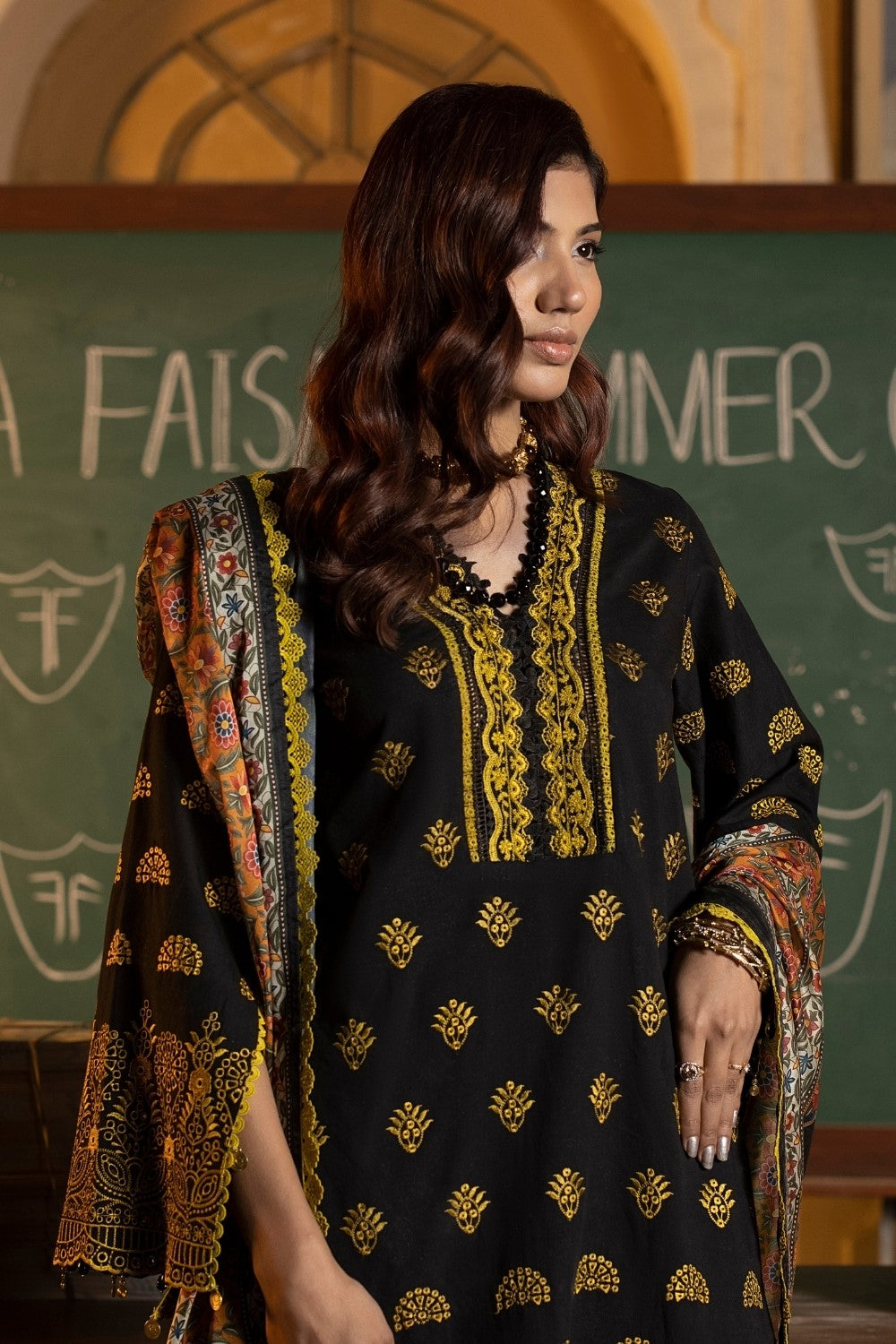 Ittehad | Embroidered Lawn | I-12 - House Of Anaya