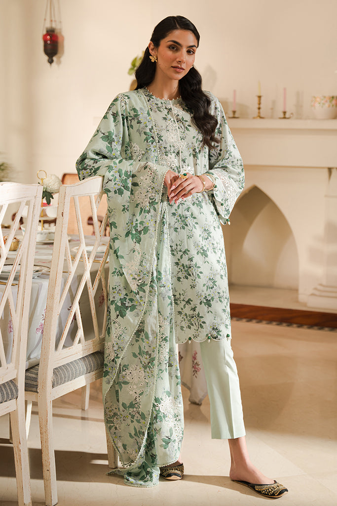 Cross Stitch | Eid Lawn 24 | SAGE SILT - House Of Anaya
