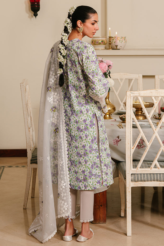 Cross Stitch | Eid Lawn 24 | LAVENDER STRETCH - House Of Anaya