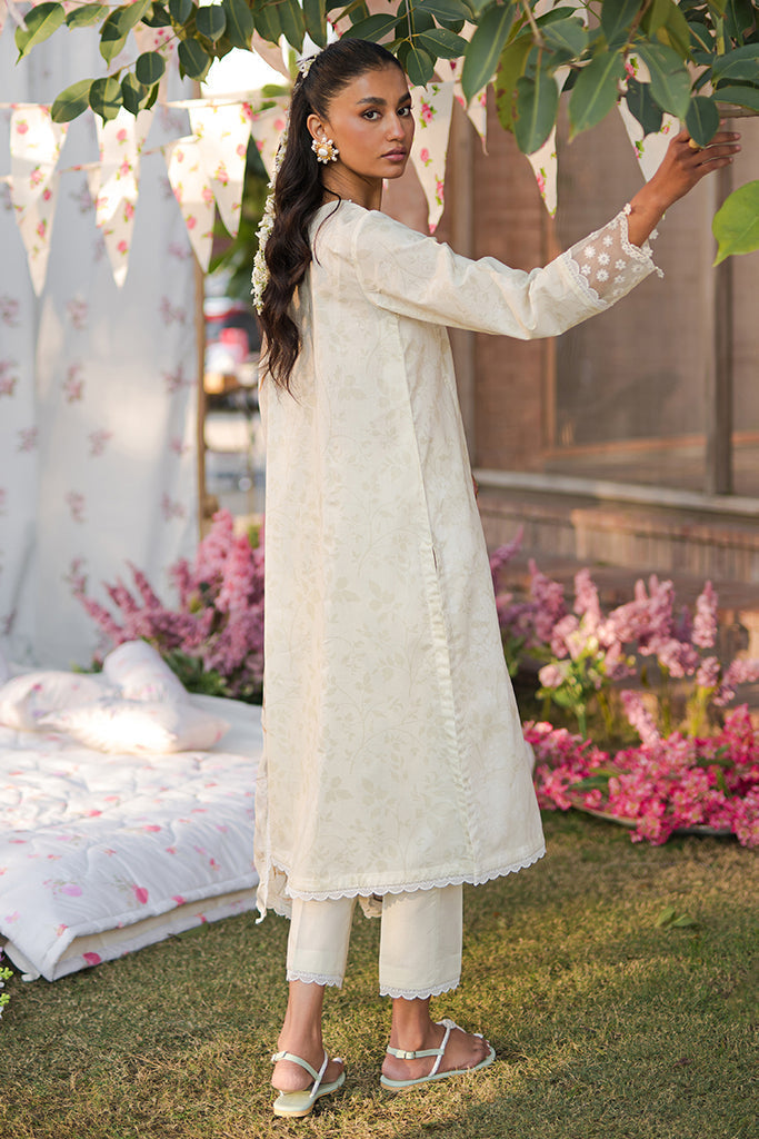 Cross Stitch | Eid Lawn 24 | WHISPERING WHITE - House Of Anaya