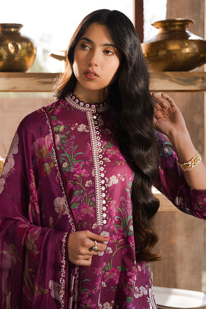 Cross Stitch | Eid Lawn 24 | IRIS MAUVE - House Of Anaya