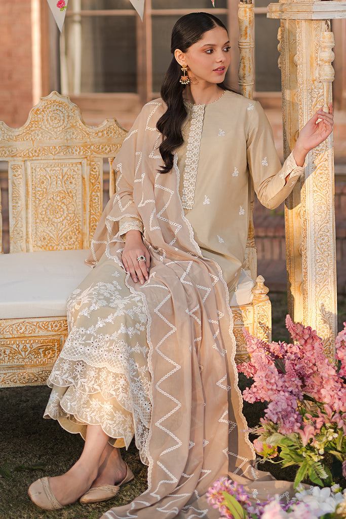Cross Stitch | Eid Lawn 24 | PALE GREEN - House Of Anaya