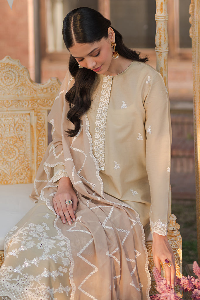 Cross Stitch | Eid Lawn 24 | PALE GREEN - House Of Anaya