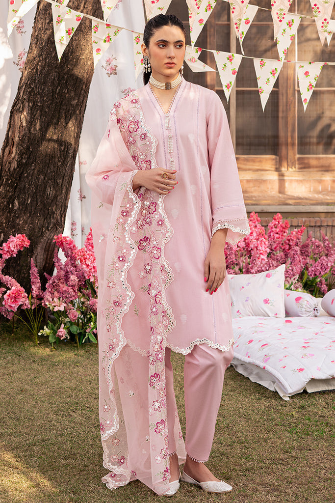 Cross Stitch | Eid Lawn 24 | CAMEO PINK - House Of Anaya