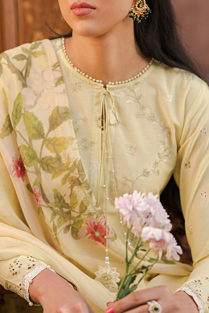 Cross Stitch | Eid Lawn 24 | SAPID FOLIATE - House Of Anaya