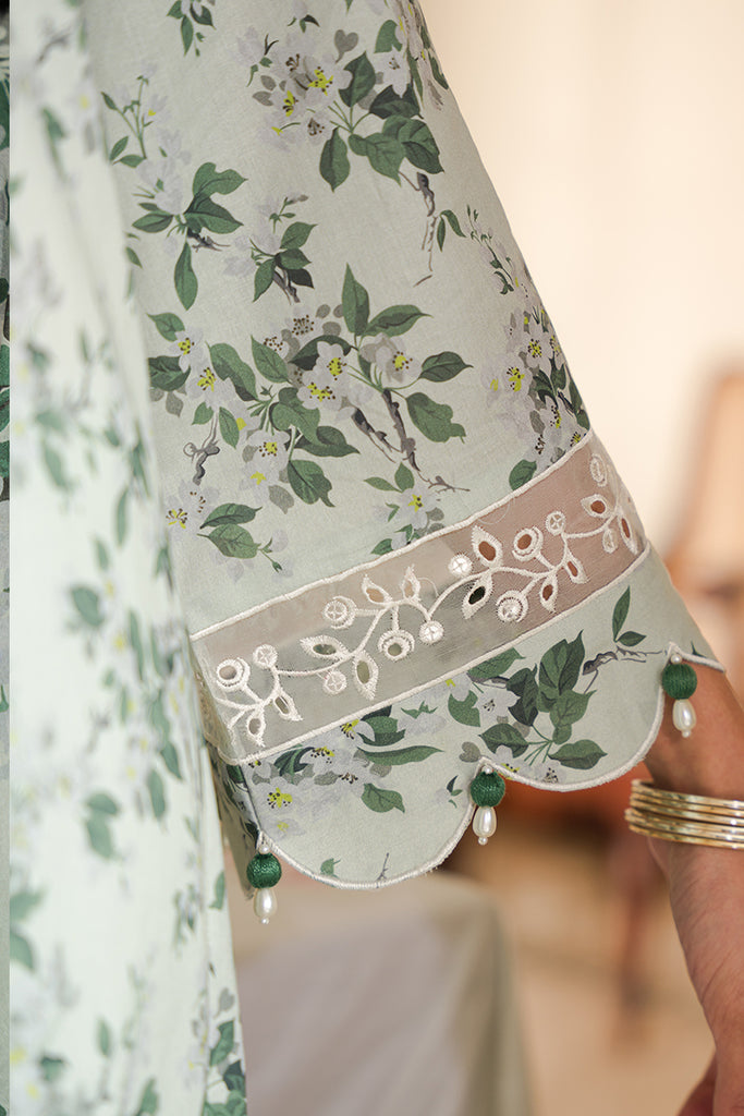 Cross Stitch | Eid Lawn 24 | SAGE SILT - House Of Anaya