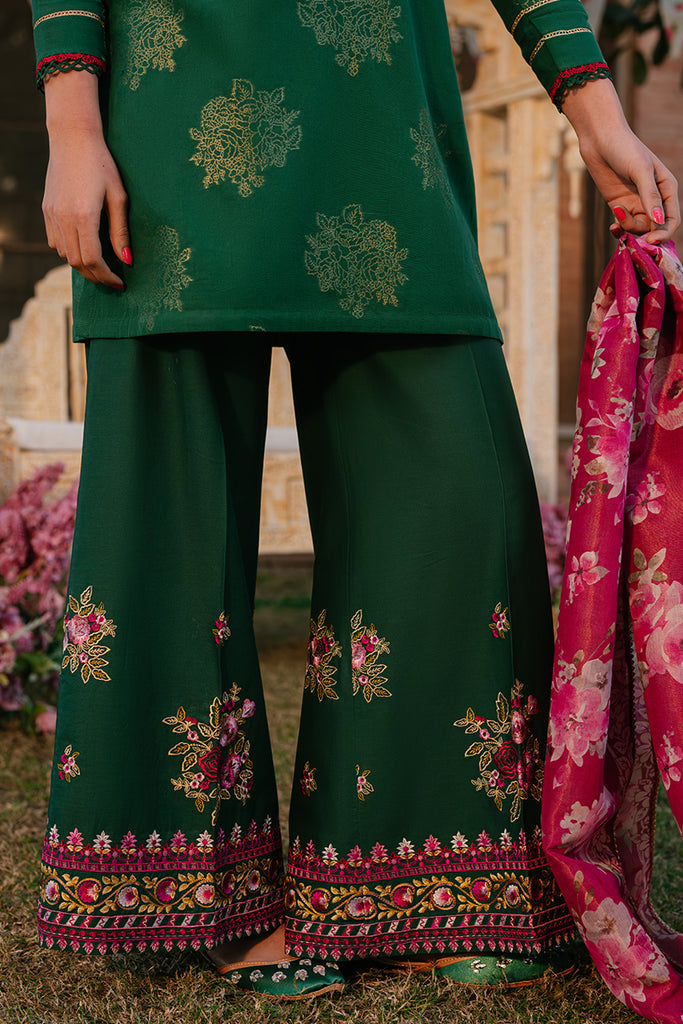 Cross Stitch | Eid Lawn 24 | OPULENT GREEN - House Of Anaya