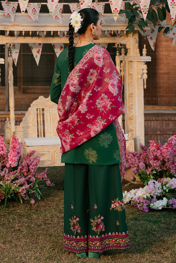 Cross Stitch | Eid Lawn 24 | OPULENT GREEN - House Of Anaya