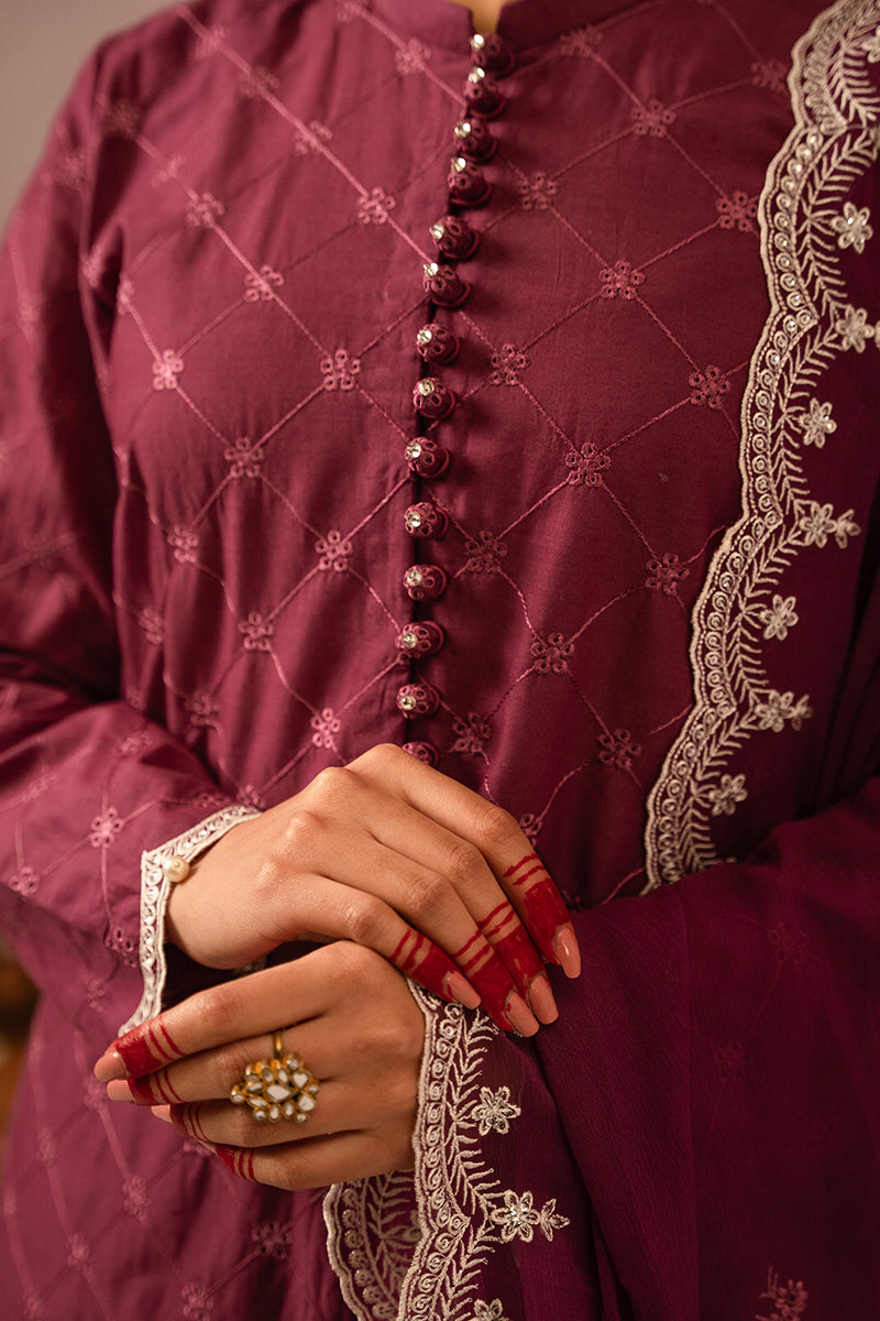 Cross Stitch | Mahiri Embroidered Collection 24 | VIOLET QUARTZ - House Of Anaya