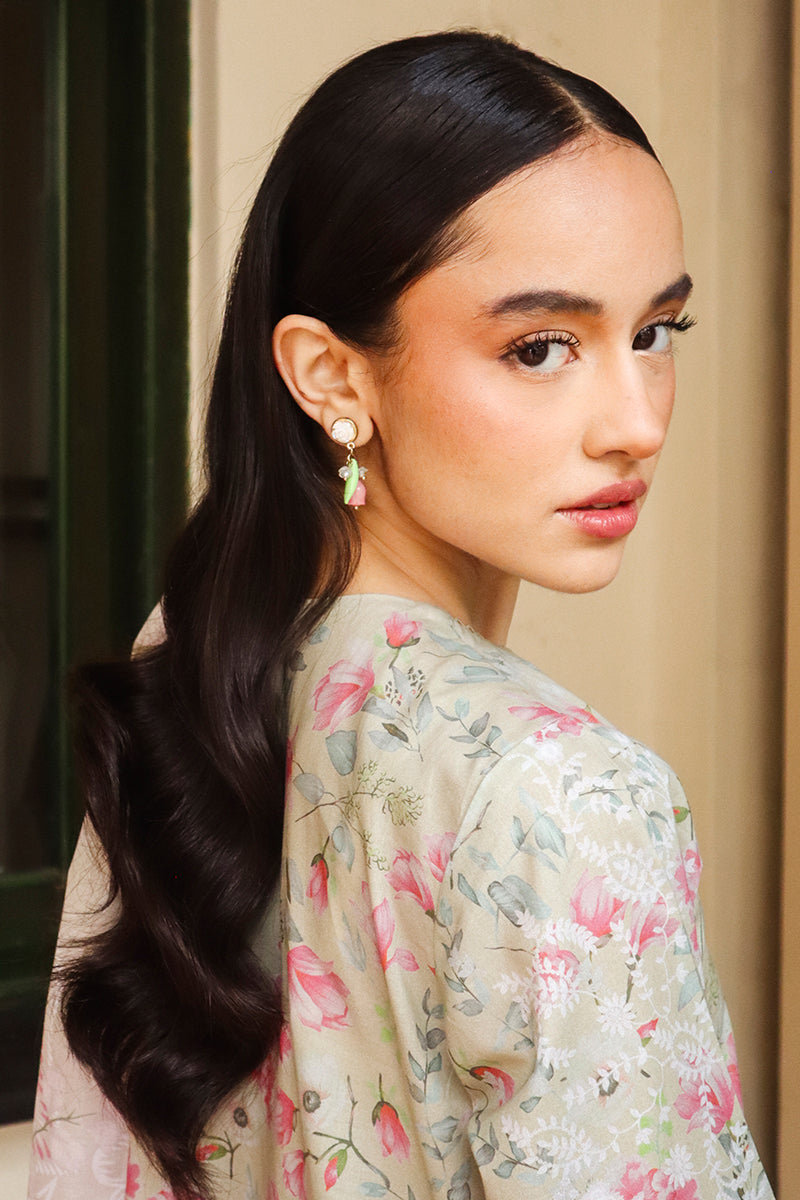 Cross Stitch | Printed Lawn | OLIVE AURA - House Of Anaya