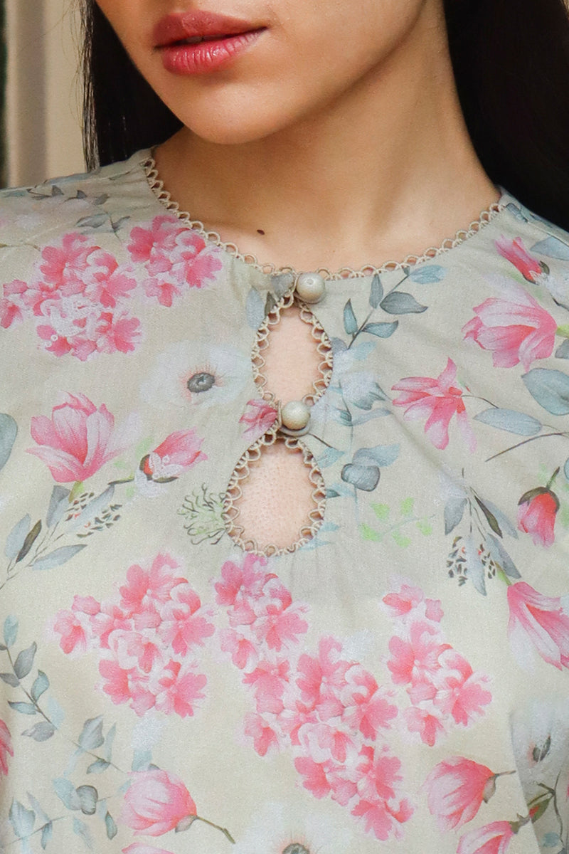 Cross Stitch | Printed Lawn | OLIVE AURA - House Of Anaya