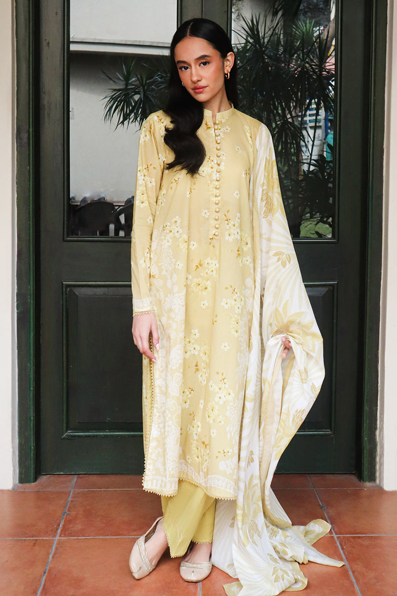 Cross Stitch | Printed Lawn | GARLAND MIST - House Of Anaya