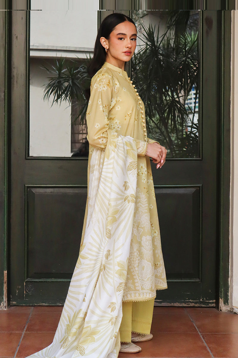 Cross Stitch | Printed Lawn | GARLAND MIST - House Of Anaya