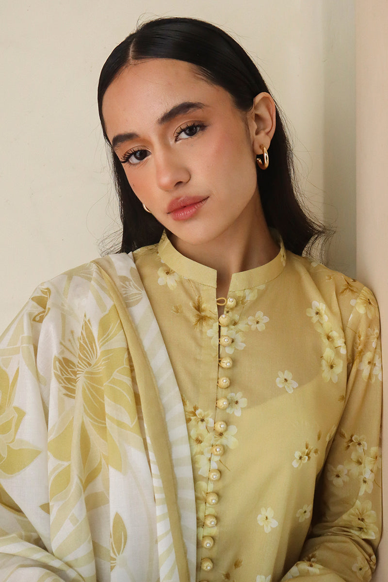 Cross Stitch | Printed Lawn | GARLAND MIST - House Of Anaya