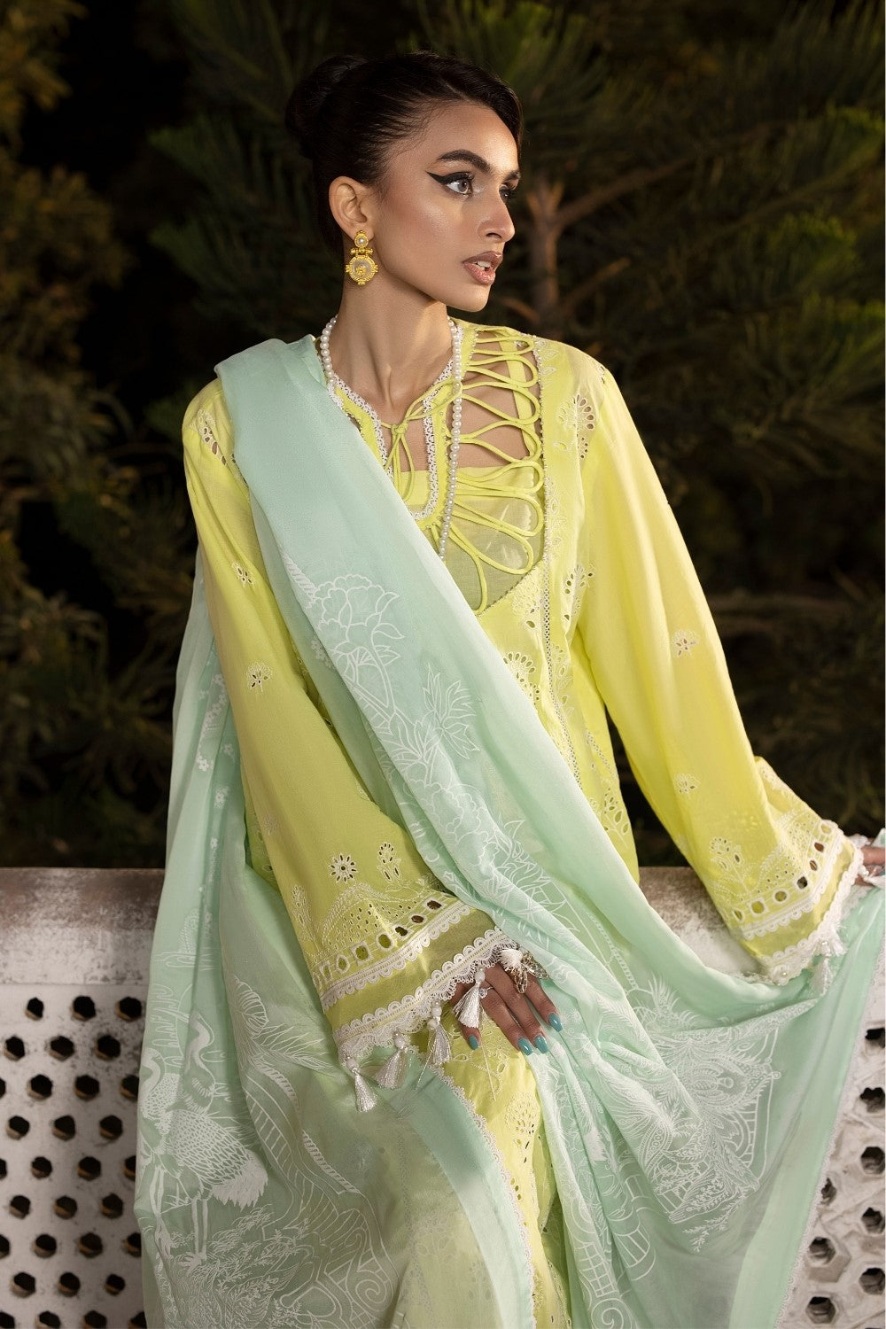 Ittehad | Embroidered Lawn | I-17 - House Of Anaya