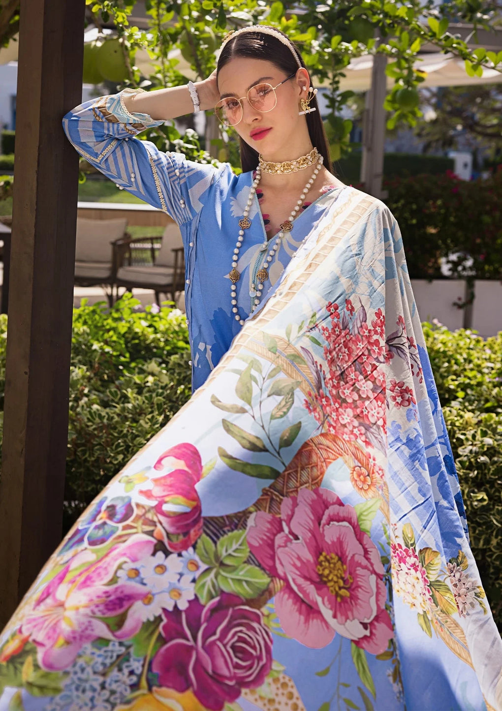 Elaf Premium | Prints Collection 2024 | EOP-01B DARIS - House Of Anaya