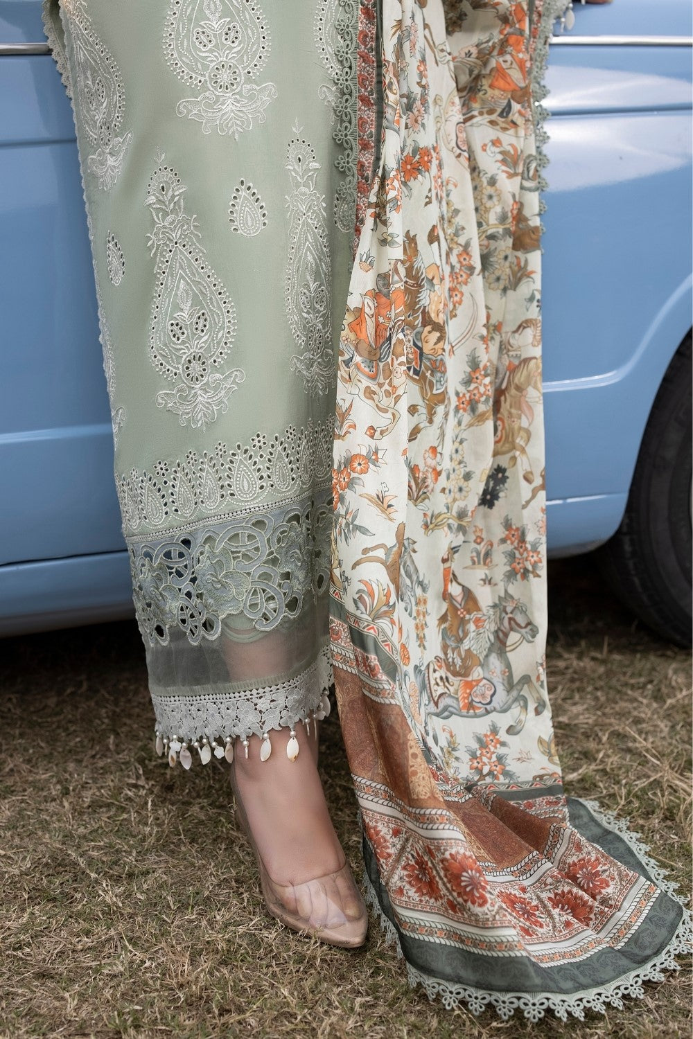 Ittehad | Embroidered Lawn | I-16 - House Of Anaya