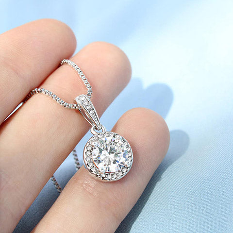 Eternal Hope Silver Necklace for Valentines , Birthdays and Weddings - Riwayat-e-khas
