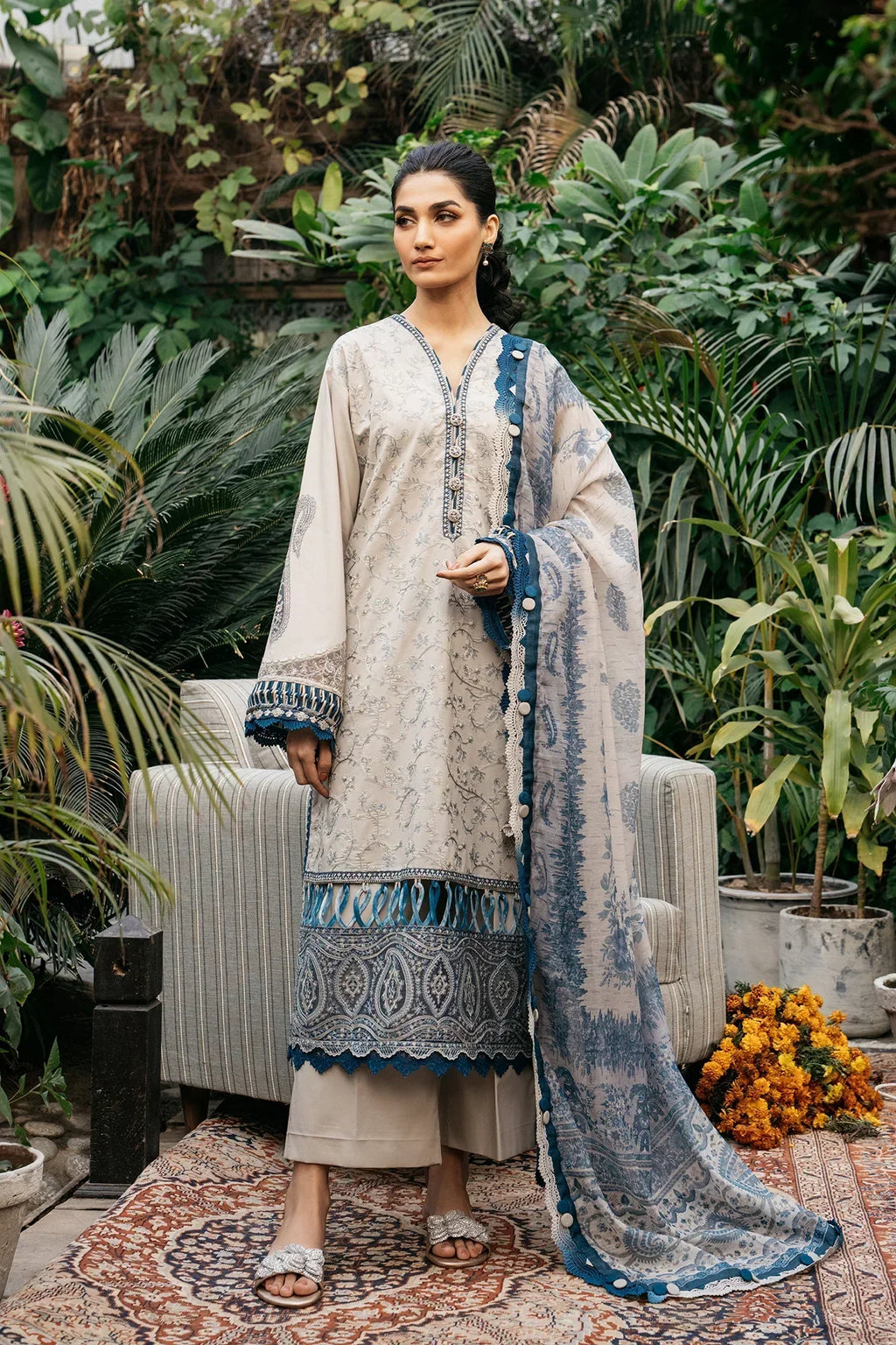 Ethnic | Rozana Collection SS 24 | E0408/203/004 - House Of Anaya