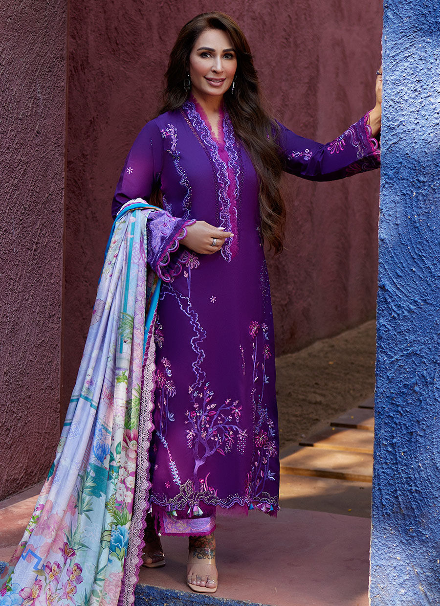 Farah Talib Aziz | Suay Lawn 24 | YURI PURPLE - House Of Anaya