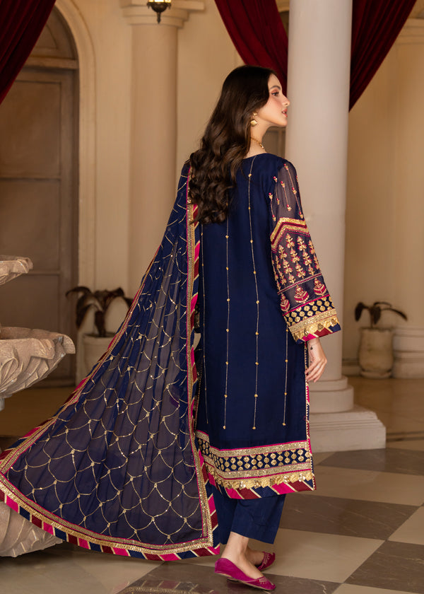Strawberry | Rimjhim Chiffon Collection | FLS-RJ-005 - Riwayat-e-Khas