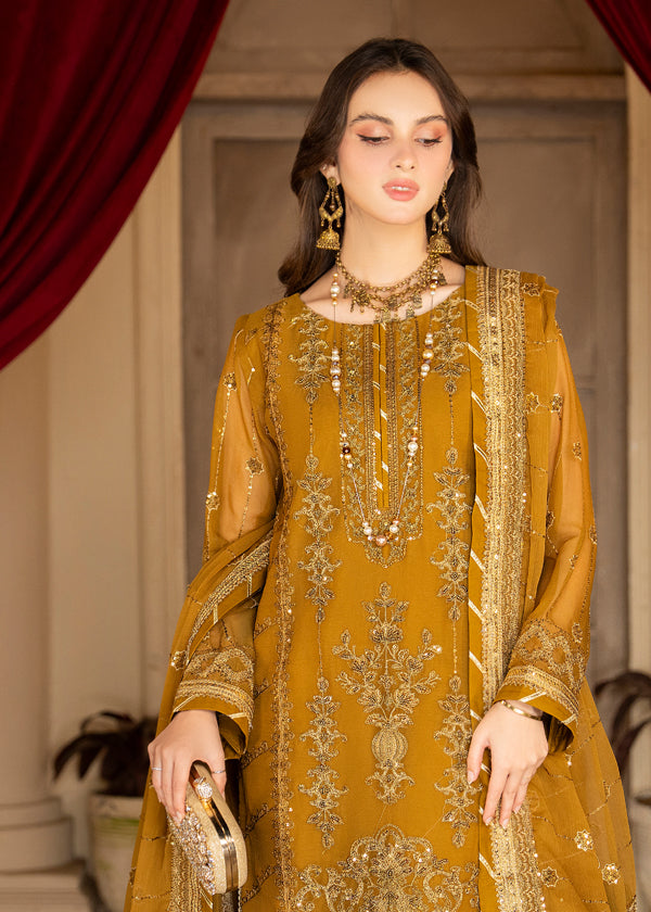 Strawberry | Rimjhim Chiffon Collection | FLS-RJ-009 - Riwayat-e-Khas