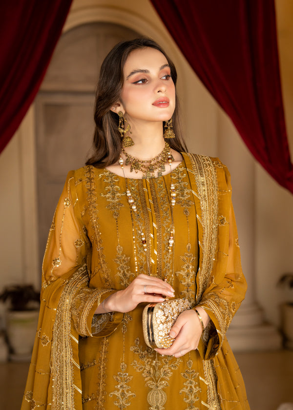 Strawberry | Rimjhim Chiffon Collection | FLS-RJ-009 - Riwayat-e-Khas