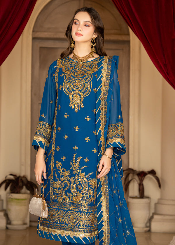 Strawberry | Rimjhim Chiffon Collection | FLS-RJ-010 - Riwayat-e-Khas