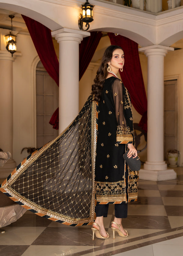 Strawberry | Rimjhim Chiffon Collection | FLS-RJ-001 - Riwayat-e-Khas