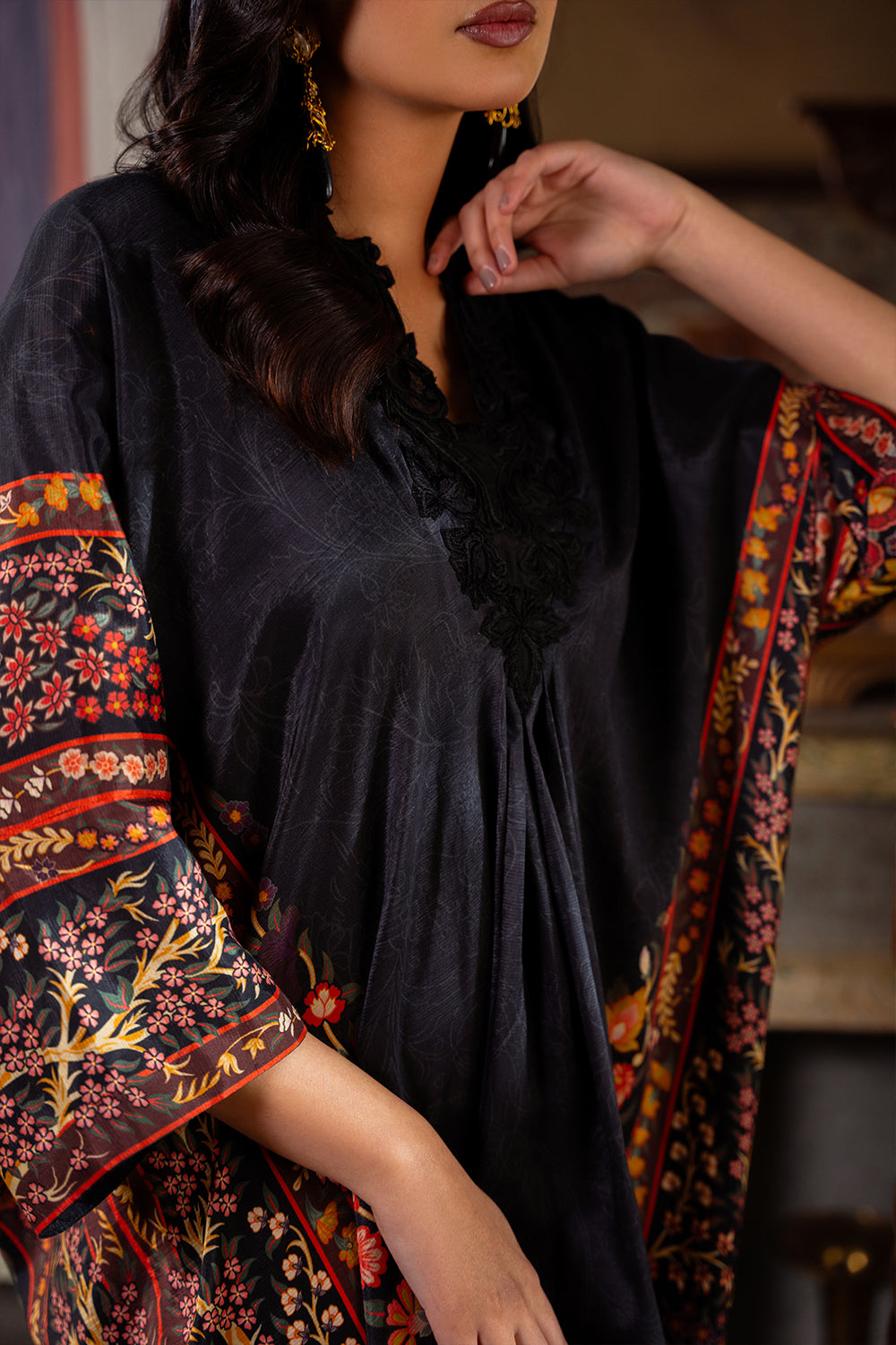 Saira Rizwan | Dahini Silk Pret | REEF -SRLP05-25 - Riwayat-e-Khas