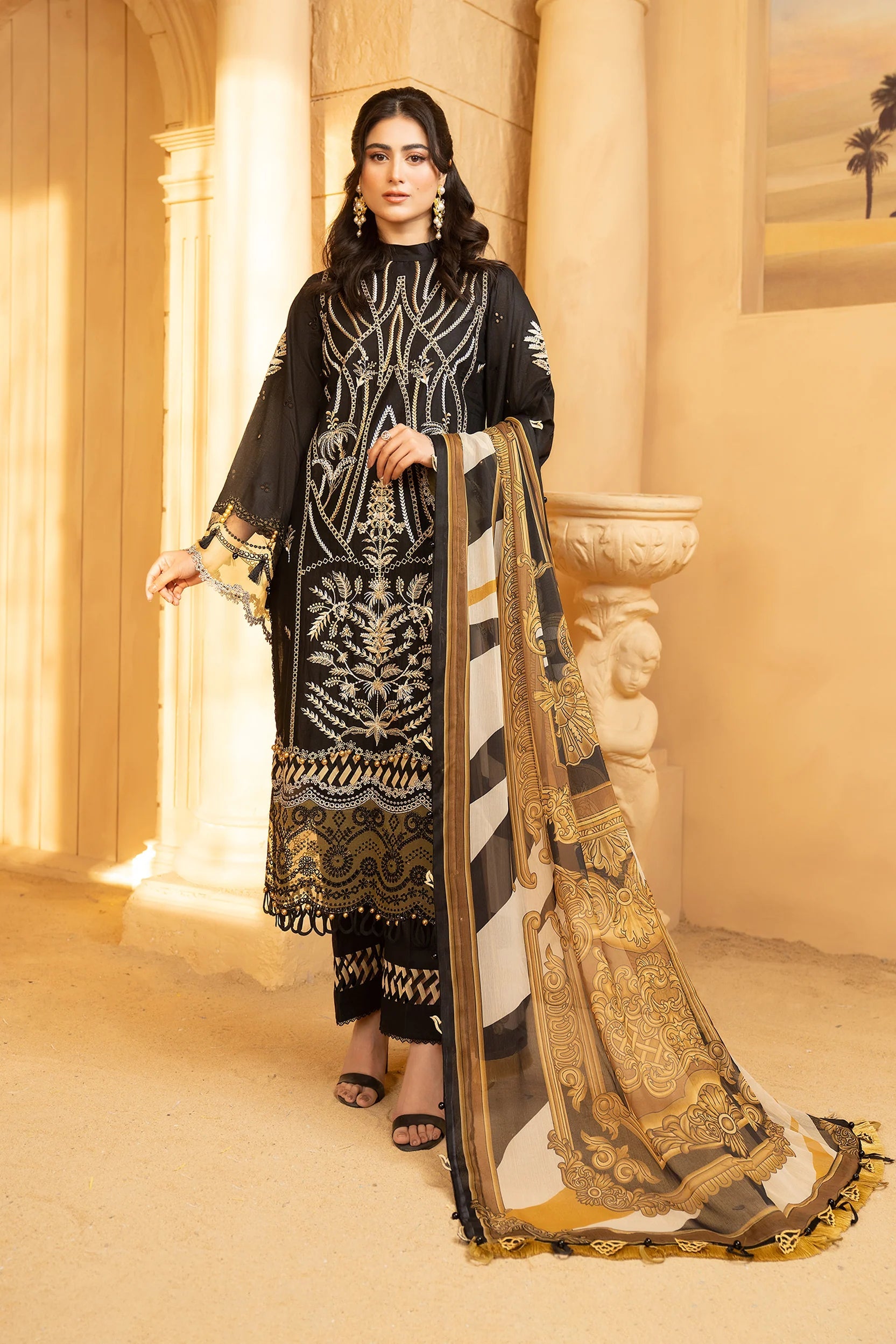 Hemstitch | Summer Luxury Lawn 24 | Cocoa