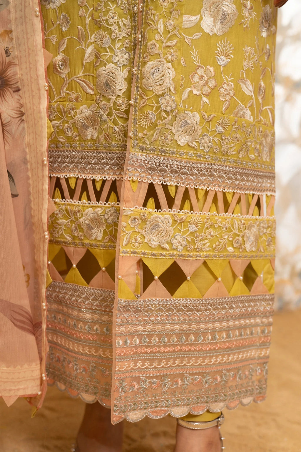 Hemstitch | Summer Luxury Lawn 24 | Lime