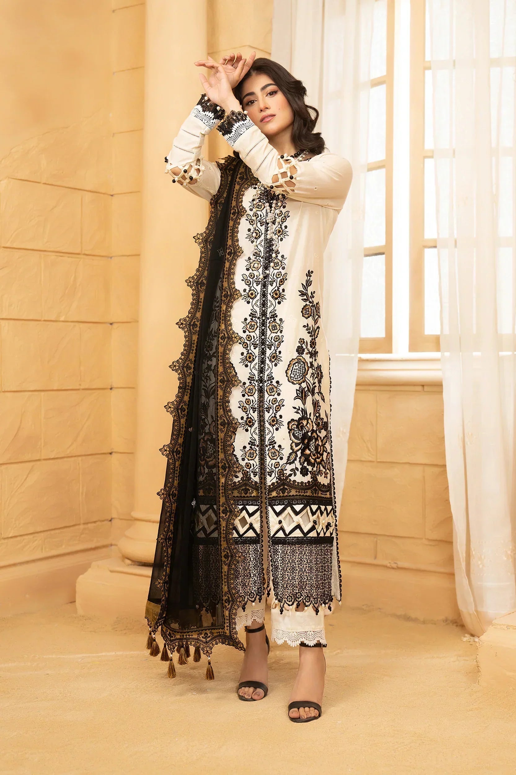 Hemstitch | Summer Luxury Lawn 24 | Prestige - House Of Anaya