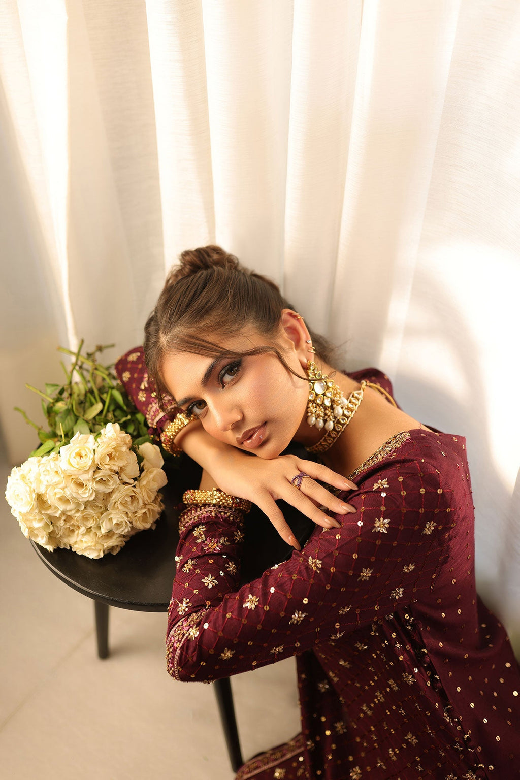 Dhanak | DHANAK COUTURE | Zylah:  SS24HF-3016 PURPLE 3Pcs