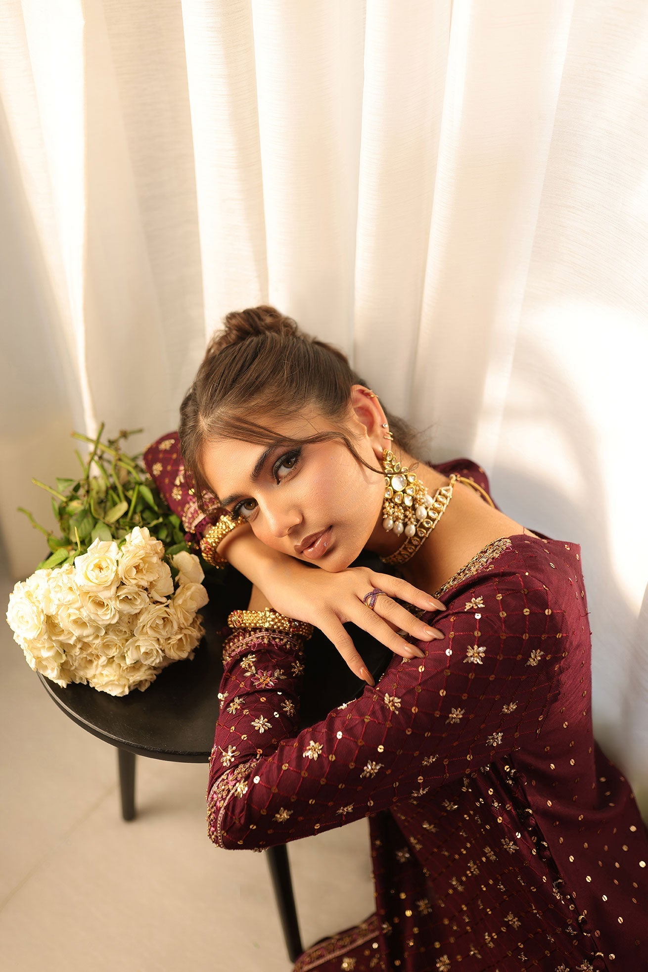 Dhanak | DHANAK COUTURE | Zylah:  SS24HF-3016 PURPLE 3Pcs