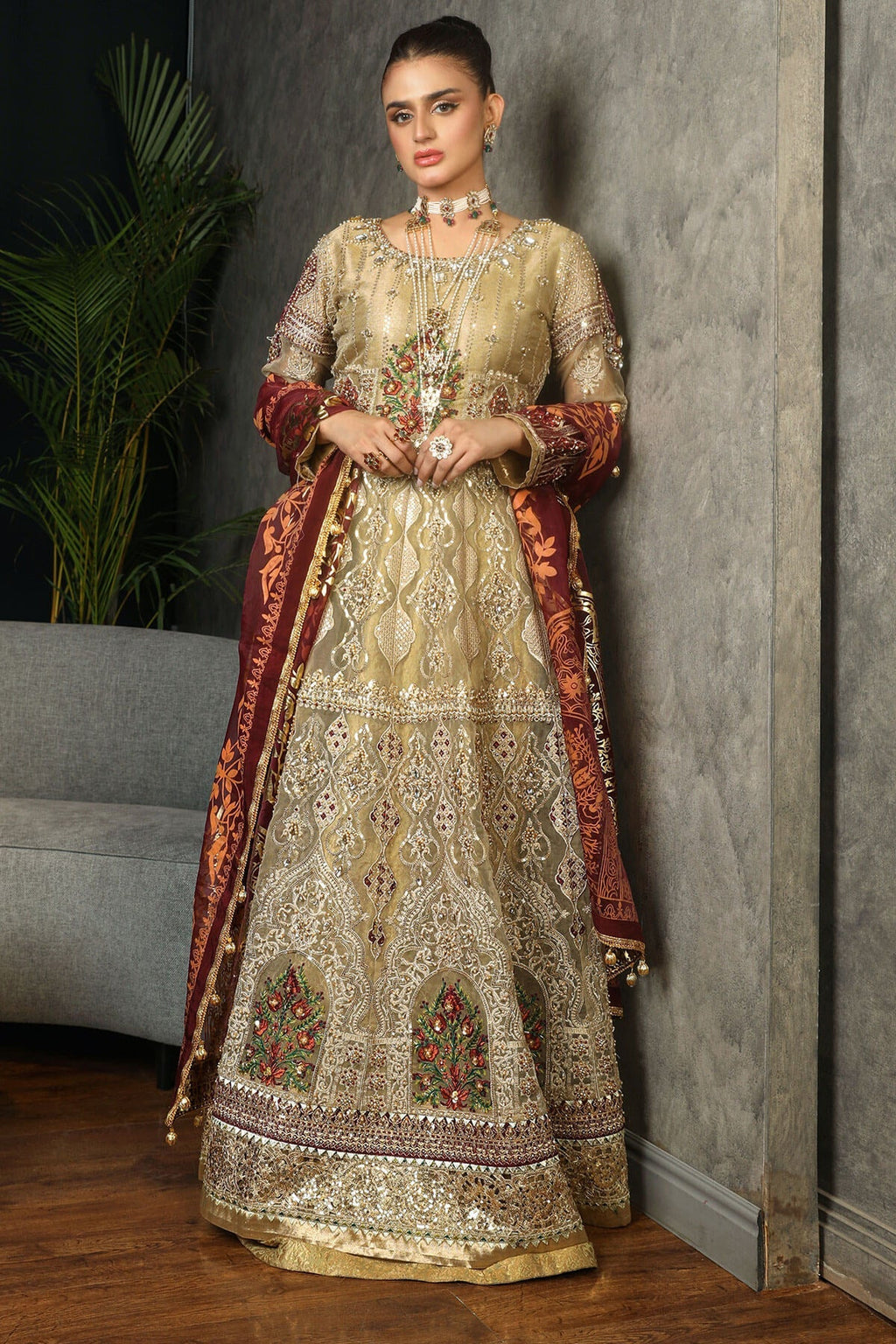Raeesa Premium | Nooraniyat | D1-Camel Golden Skin