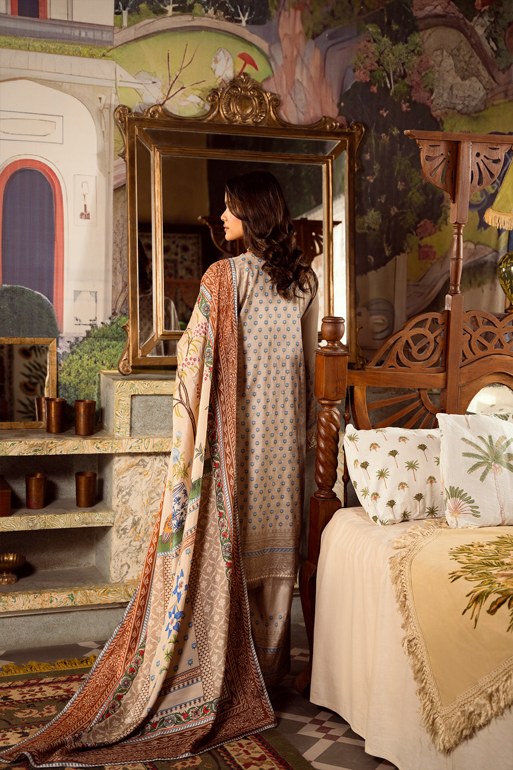 Saira Rizwan | Dahini Silk Pret | MERCINA - SRLP06-25 - Riwayat-e-Khas