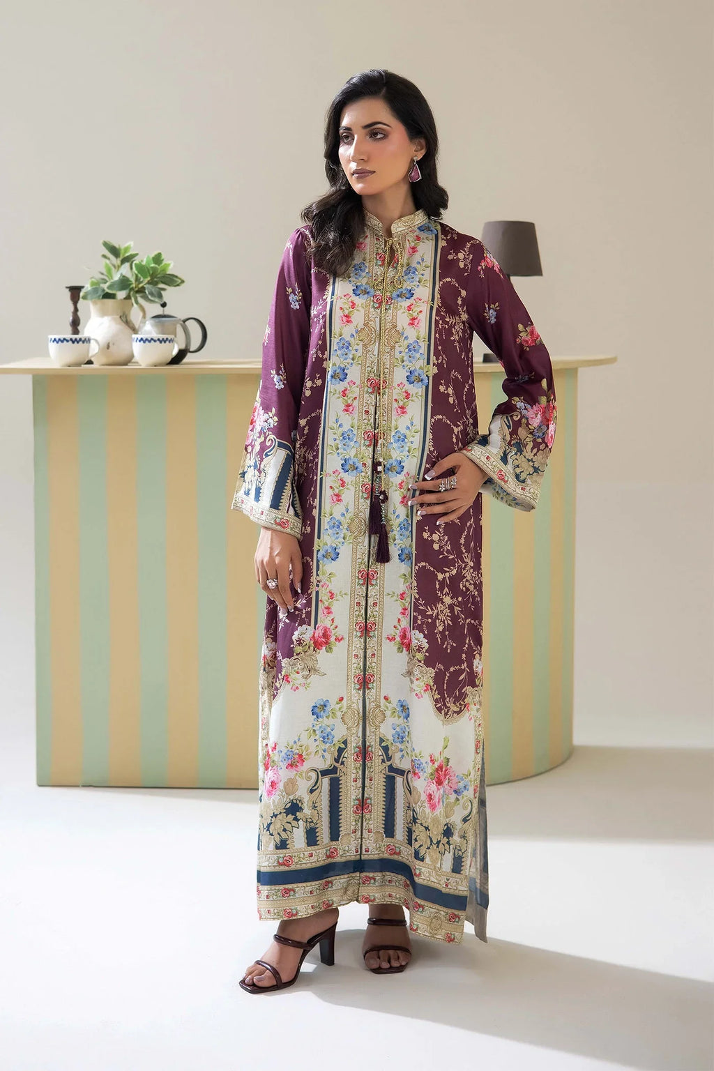 Adans Libas | Adans Jacobean | PRINTED KAFTAN-02 - 2
