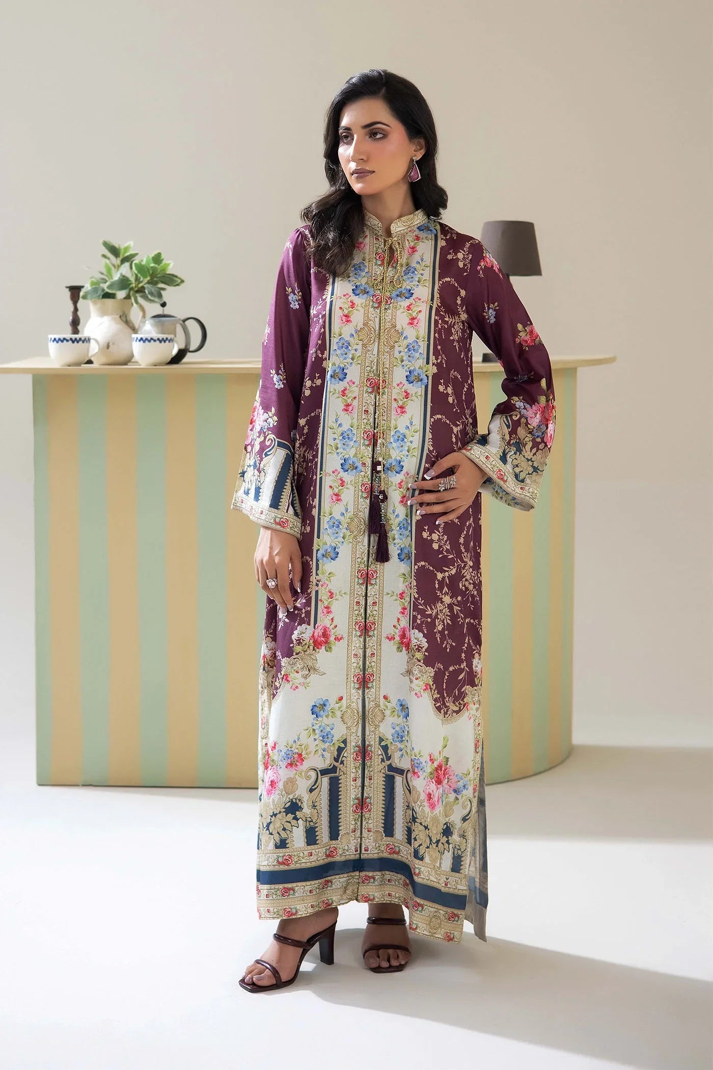 Adans Libas | Adans Jacobean | PRINTED KAFTAN-02 - 2
