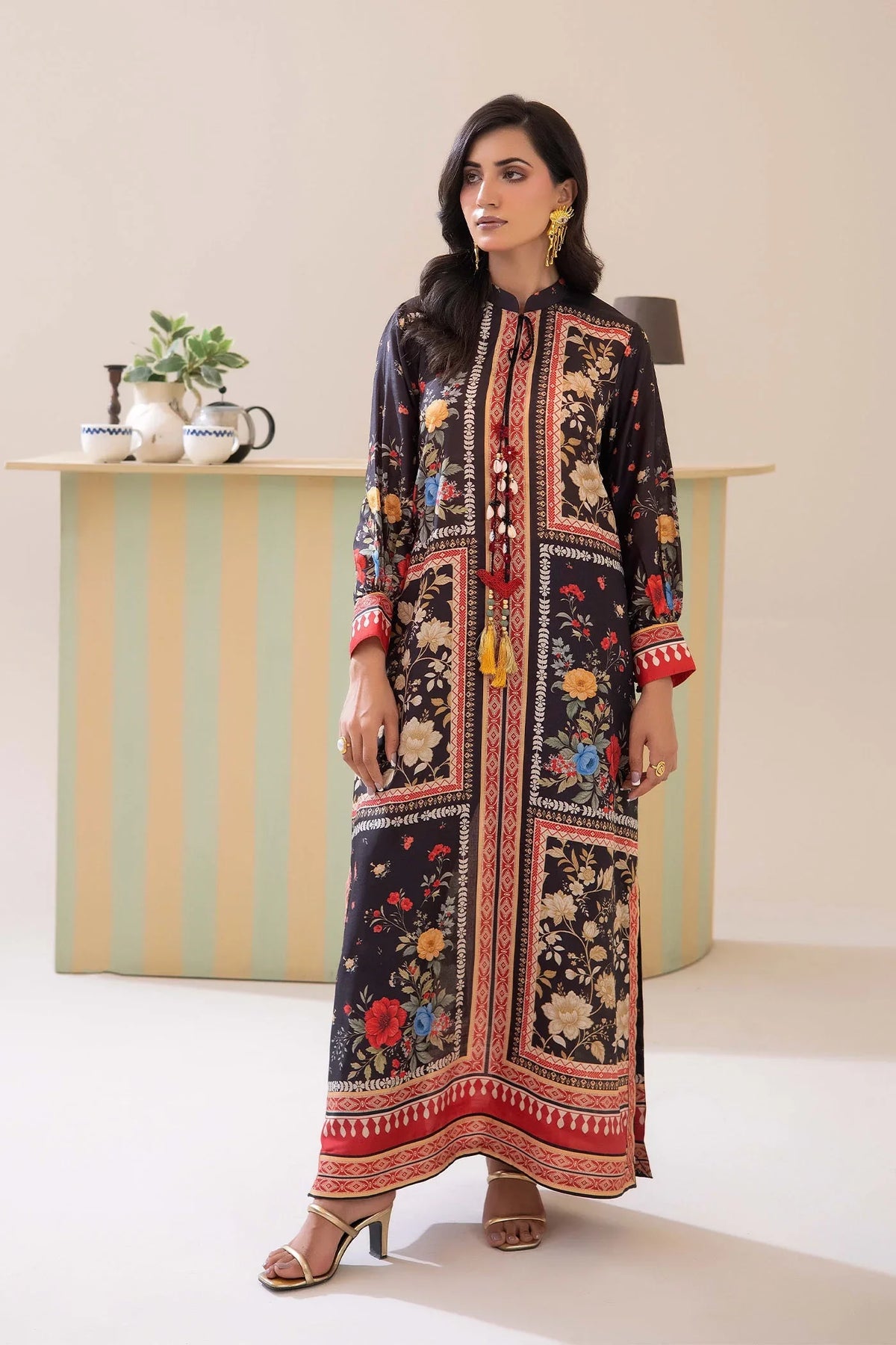 Adans Libas | Adans Jacobean | PRINTED KAFTAN-04 - 2