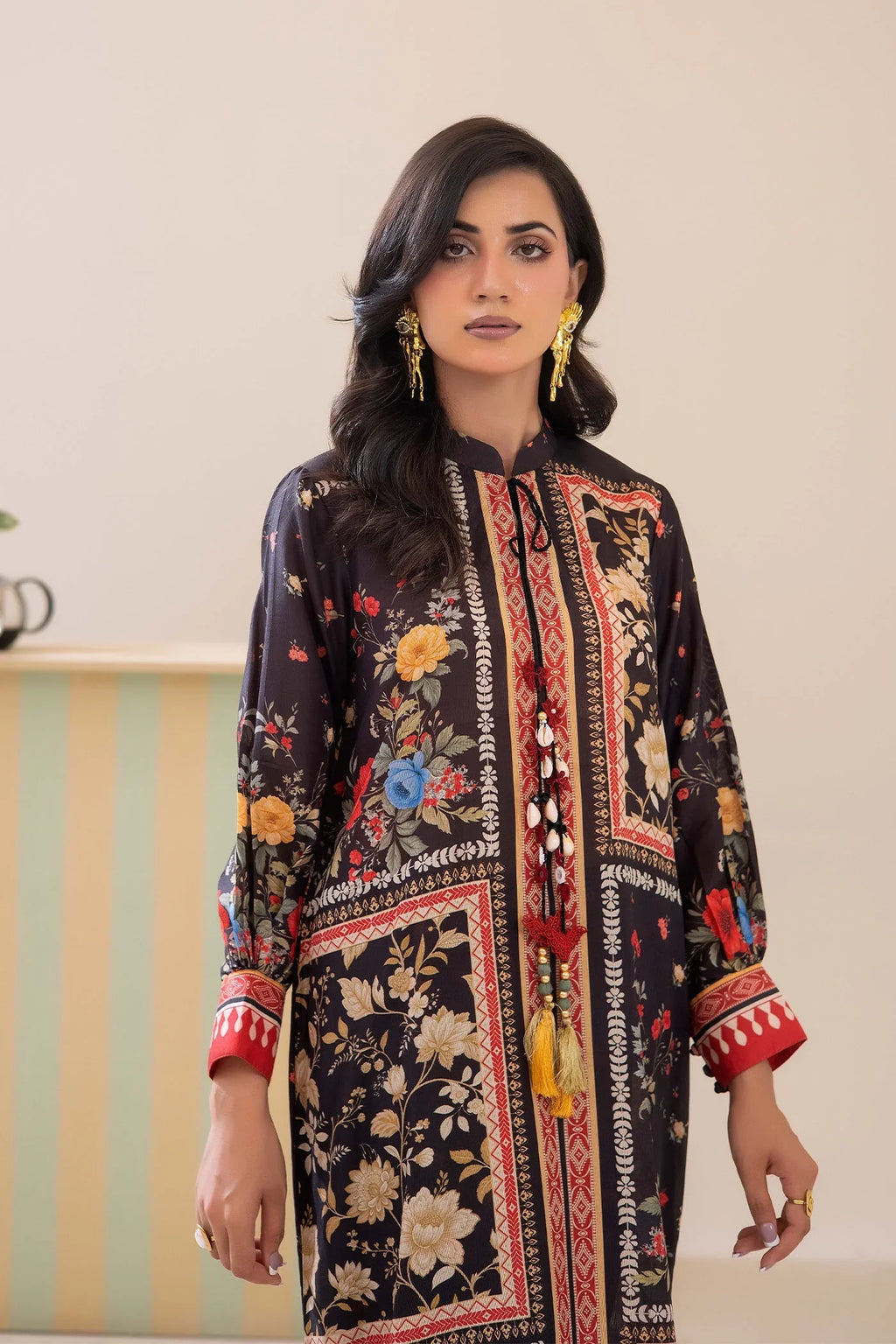 Adans Libas | Adans Jacobean | PRINTED KAFTAN-04 - 1